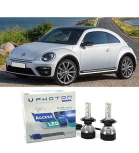 Vw Beetle Uzun+Kısa Far Ampulü H4 Access Yeni Seri Beyaz 2012-2019