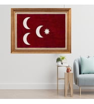 Altın Varaklı Çerçeveli Paspartulu  Tablo zv0740 (Gold)