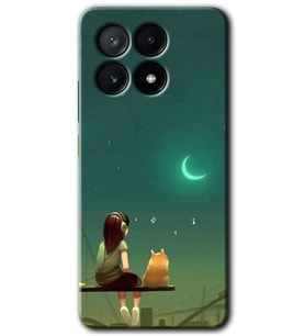 Poco x6 Pro Kılıf HD Desen Baskılı Kılıf - Kedili Kız