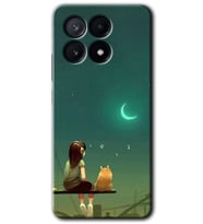 Poco x6 Pro Kılıf HD Desen Baskılı Kılıf - Kedili Kız
