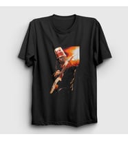 Presmono Unisex Siyah Fire Guitar Buckethead T-Shirt 456373tt