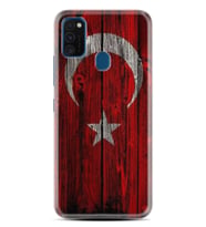 Samsung M21 M22 M23 M30 M31S M32 Kılıf Desenli Silikon Şanlı Türk Bayrağı 2 1317