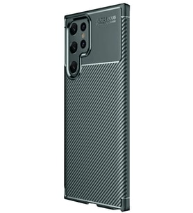 Galaxy S25 Ultra Kılıf Auto Focus Karbon Kapak - Koyu Yeşil
