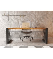 Alfa Ntconcept Masif Ağaç Ofis ve Çalışma Masası (75cm-140cm-h76cm)
