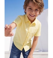 Civil Boys Basic Kısa Kol 10-13 Yaş Gömlek - Sarı