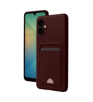Samsung Galaxy A07 4g Kelvin Kartvizitli Silikon - Bordo
