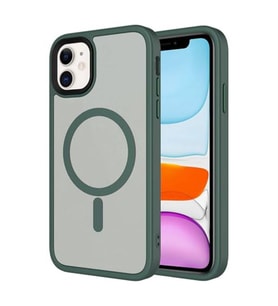 Coverzone ?Phone 11 ile Uyumlu Sert PC Arka Y�zey Wireless ?arj �zellikli Buzlu Saydam ZF Kapak