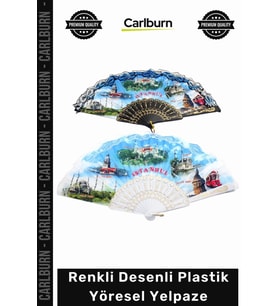 #Yelpaze Hediyelik Geleneksel Otantik Dayanıklı Kaliteli Renkli Desenli Plastik Yöresel Yelpaze