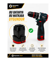 Armut Bataryalı Matkap Uyumlu Yedek Li-ion Batarya
