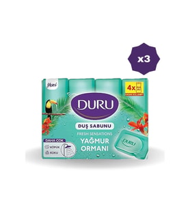 Duru FRESH DUŞ SABUNU 4'LÜ YAĞMUR ORMANI 150 GR - (2 ADET)