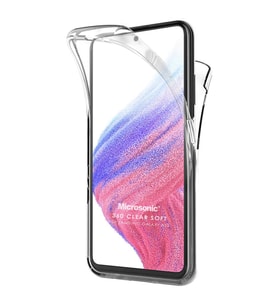 Microsonic Samsung Galaxy M52 Kılıf 6 Tarafı Tam Full Koruma 360 Clear Soft Şeffaf (Renksiz)