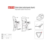 Üstten Gelen Ayarlı Lastik Apara 50mm/APR81-0(A)