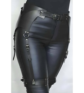 Mulvxbrf Brf02 Giysi Üzeri Giyilebilir Deri Jartiyer Harness - Brf1268 (Mulvix)