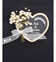 50 Adet 7x6cm Kalp Pleksi Magnet İsimli Söz Nişan Düğün Hediyesi Mod.2 (Karışık)