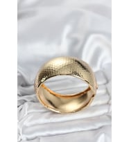 Pirinç Gold Renk Bombeli Vintage Kadın Bileklik - TJ-BB8067