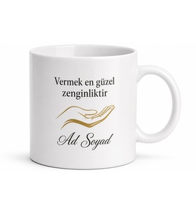 Bonkör Dostlara Eli Açık Gönlü Zengin Koca Yürekli Kupa Bardak Hediye