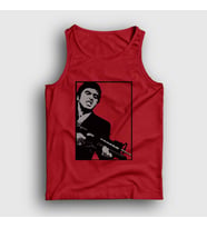 Presmono Unisex Kırmızı Fire Film Scarface Atlet 250753tt