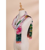 Xiangyun Gazlı Bez Eşarp  Dijital Baskı 72x90 cm. K105326