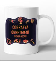 Coğrafya Öğretmeni Özel Kupa Bardak