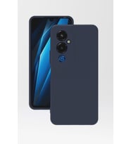Tecno Pova 4 Pro Kılıf Kamera Korumalı Silikon Rubber Arka Kapak (Lacivert)