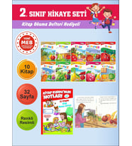 2.Sınıflar İçin Okumayı Sevdiren 10 lu Hikaye Seti 11 (Kitap Okuma Defteri Hediyeli)