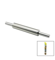 VOCEN ROLLİNG PİN ÇELİK METAL MERDANE - HAMUR RULOSU MERDANE: 25CM - SAP: 2X9CM =T.UZUNLUK:43CM (5343)