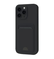 Apple iPhone 16 Pro Kılıf Kelvin Kartvizitli Silikon - Siyah