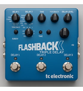 TC Electronic FLASHBACK TRIPLE DELAY Intuitive Three-Engine Delay Pedalı
