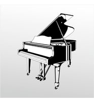 Folyo Sticker Piyano 160cm Uzunluk (Karışık)