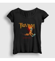Presmono Kadın Siyah Ascendancy Trivium T-Shirt 178641tt