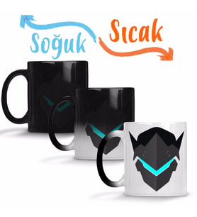 Genji Carbon Sihirli Kupa Bardak Porselen