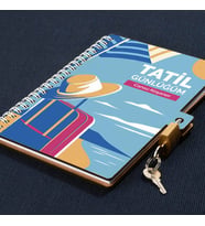 Tatil Günlüğü Kişiye Özel Kilitli Defter