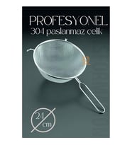 ModaCar 24 Cm Süzgeç 304 Paslanmaz Çelik