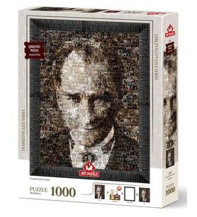 Art Puzzle Mustafa Kemal Atatürk (Kolaj Puzzle) 1000 Parça Çerçeveli Puzzle