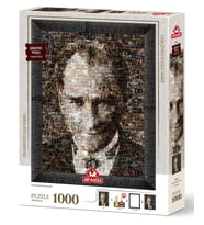 Art Puzzle Mustafa Kemal Atatürk (Kolaj Puzzle) 1000 Parça Çerçeveli Puzzle