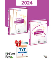 345 Yayınları 2024 Model Türkçe-Edebiyat Soru Bankası seti Hediyeli!
