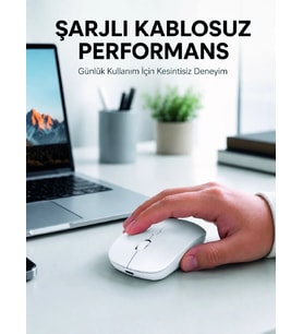 5000 Dpı Bluetooth Kablosuz Mouse Hafif Ergonomik Sessiz Wireless Fare