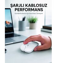 5000 Dpı Bluetooth Kablosuz Mouse Hafif Ergonomik Sessiz Wireless Fare