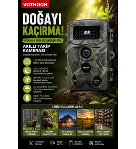 Fotokapan Kamera 3 Sensör 16mp Full Hd 1080p Gece Görüşlü 2 Inç Lcd Ekran