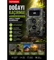 Fotokapan Kamera 3 Sensör 16mp Full Hd 1080p Gece Görüşlü 2 Inç Lcd Ekran