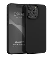 Microsonic Matte Silicone Apple iPhone 15 Ultra Kılıf Siyah (Siyah)