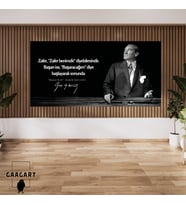 Panoramik Kanvas Makam Panosu Atatürk Sözleri Zafer ve Başarı