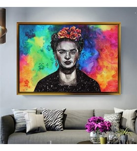 Altın Çerçeveli dekoratif tablo l895 (Gold)