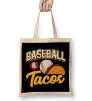 Baseball & Tacos Funny Athlete Taco Obsessed Bez Çanta Uzun Saplı