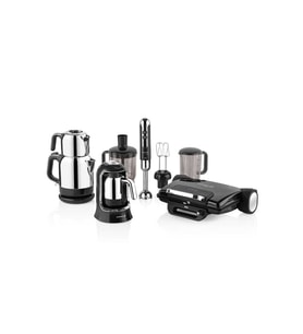 Korkmaz A1818 Nero Inox 14 Parça Elektro Set