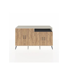 Kronos Konsol 6 Raflı 4 Kapaklı 176x59x99 Aytaşı-Çam/Antrasit