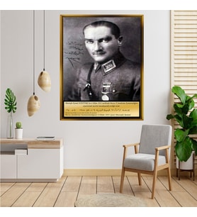 ÇERÇEVELİ ATATÜRK TABLO S456