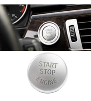 BMW E60 E90 E84 E70 E71 E72 Start Stop Düğme Kapağı Gümüş
