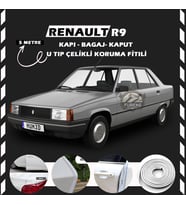 Renault R9 Oto Araç Kapı Koruma Fitili 5metre Parlak Beyaz Renk