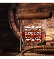 Arkadaşa Hediyelik Premium İsimli Viski Bardağı